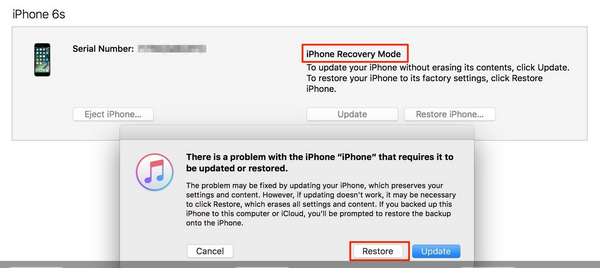 iphone recovery screen