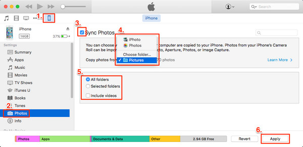How to Transfer Photos from Samsung Galaxy to iPhone/iPad