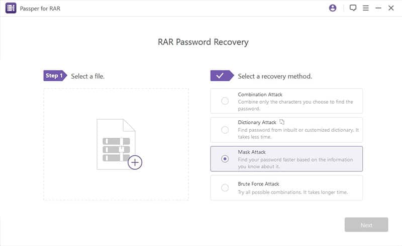 iSeePassword Dr.RAR - o melhor software de recuperação de palavras-passe RAR