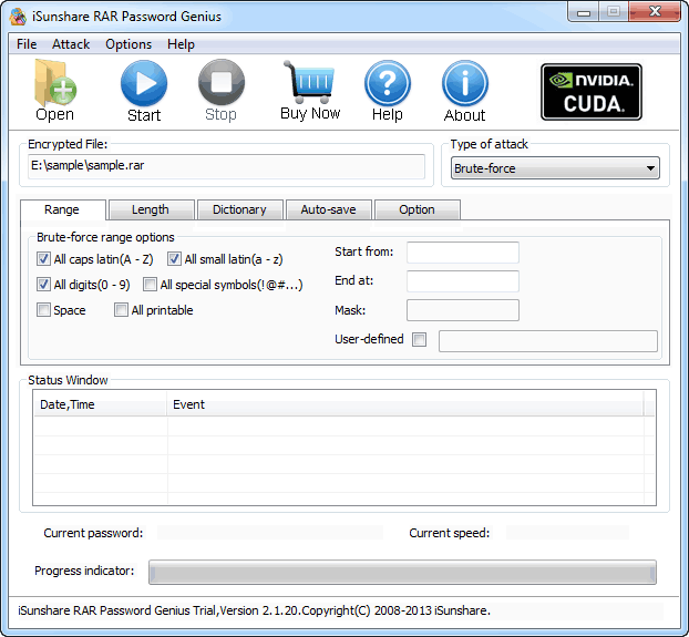 iSunshare RAR Password Genius