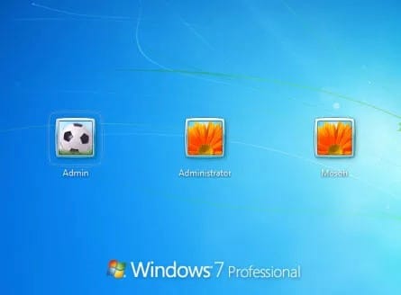 скрытая учетная запись администратора в Windows 7