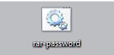 дважды щелкните по файлу rar password.bat