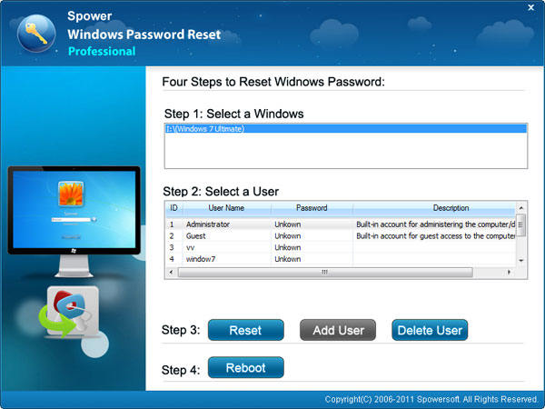 TunesBro WinGeeker password reset disk