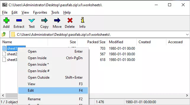 выберите Редактировать, чтобы обойти пароль Excel